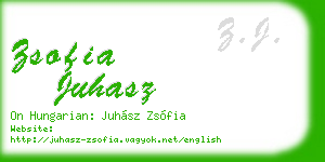 zsofia juhasz business card
