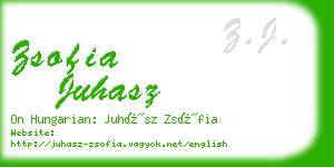 zsofia juhasz business card